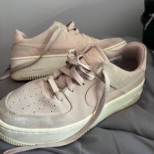 Women's Pink Nike Sneakers Air Force 1 Sage Low